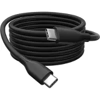 Digitus USB-C Silikon Anschlusskabel, 2m, schwarz, 2 m, USB C, USB C, USB 2.0, 0,48 Gbit/s, Schwarz