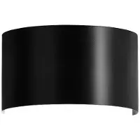 Emibig Wandlampe Fold mit gewölbtem Schirm in Schwarz