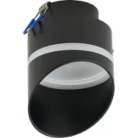 Nowodvorski Lighting Einbauleuchte, rund, schwarz, VIS GX53 NV10485, Hersteller: