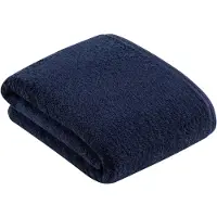 Vossen Badehandtuch Vegan Life Marine Blau (100 x 150 cm)