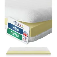 AM Qualitätsmatratzen | Basic Visco Topper | 140x190 cm| 6 cm hoch | Viscoelastische Matratzenauflage 140 x 190 | Memoryschaum Topper 6cm hoch | Germany | 140 x 190 cm