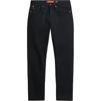 Superdry für Herren. M7010887A Gerade geschnittene, schmal geschnittene Vintage-Jeans schwarz (31/34), Lässig, Baumwolle, Denim, Bio-Baumwol