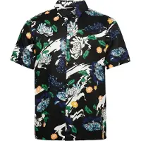 Superdry für Herren. M4010620A Hawaii-Hemd navy (XXL), Schwarz, Lässig, Modal, Kurzarm