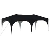 Syfax Pop-up Partyzelt 575 x 288 x 245 cm Anthrazit Oxford-Stoff