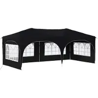 Syfax Pop-up Partyzelt 575 x 288 x 245 cm Anthrazit Oxford-Stoff