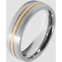 Akzent Fingerring "Judika, langlebig" Gr. 68, bunt (bicolor), Fingerringe, Damen, 68, Edelstahl, Fingerring