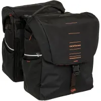 New Looxs Doppelte Fahrradtasche Vigo Double RackTime 2.0 - 40 Liter - 30 x 19 x 40 cm (2x) - Schwarz-Orange