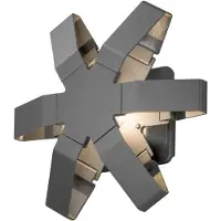 Konstsmide LED-Außenleuchte Pescara Star 25cm Anthrazit