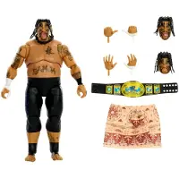 Mattel WWE Ultimate Edition Umaga Actionfigur und Zubehörset, ca. 15 cm große Sammelfigur Superstar, 8 Jahr(e), Mehrfarbig, Kunststoff