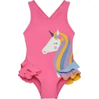 Color Kids - Kid's Swimsuit with Application - Badeanzug Gr 104 rosa