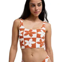 Roxy Tankini-Top "Hazy Days Tank Top", Damen, Gr. XS, orange (ginger spice flora), Obermaterial: 95% Nylon, 5% Elasthan., Bikini-Oberteile Tankini-Top