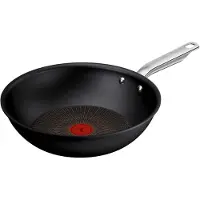 Tefal Wok "Experience Unbreakable" Aluminium 1x Wokpfanne 28 cm, 1 tlg. FusionCore Antihaftversiegelung, Induktion, Temperaturanzeiger
