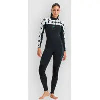 Roxy Rise Natural 3/2 Mm Neoprenanzug Mit Langem Arm Und Reißverschluss Am Brustkorb Für Damen