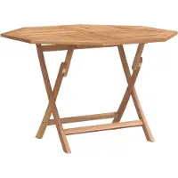 vidaXL Garten Bistro Set 3 stk. Natur Massivholz Teak