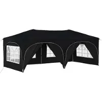 Syfax Pop-up Partyzelt 575 x 288 x 245 cm Anthrazit Oxford-Stoff