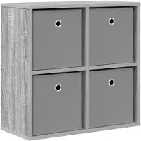vidaXL Sideboard Sonoma-Grau 59,5 x 27 x 57 cm