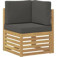 vidaXL Outdoor-Sofagarnitur 6 stk. Weiß und Anthrazit Polyester