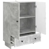 vidaXL Sideboard Betongrau 66 x 34,5 x 95 cm Holzwerkstoff