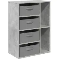 Syfax Sideboard Betongrau 60 x 33,5 x 84 cm