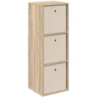 Syfax Sideboard mit Schubladen Sonoma-Eiche 35 x 32 x 99,5 cm