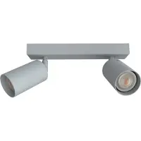 Lumicom Minimalistische Deckenleuchte Form M mit 2 verstellbaren GU10 Spots, 10x21 cm