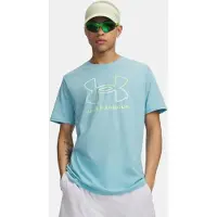 Under Armour Herren T-Shirt GL Foundation Update SS 1382915-425 XXL - Blue Haze/Lumos Lime/Wht - XXL