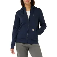 Carhartt Fleecejacke Clarksburg Full Zip Hoodie Women Navy-XS