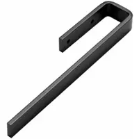 Saphir Handtuchhalter "Schwarz Matt", schwarz matt, B:6,5cm H:3cm T:32,5cm, Aluminium, Handtuchhalter, Handtuchhalter