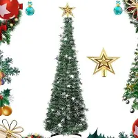 Markenlos Kunstweihnachtsbaum 150 cm - Mit Weihnachtsstern und stabiler Basis