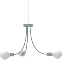 Lumicom Classic Pendelleuchte mit 3 gebogenen Armen, E27 Fassung, 60 cm Breite, 40 cm Höhe