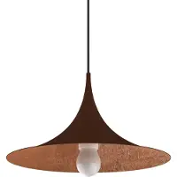 Lumicom Pendelleuchte Louie aus handlackiertem Blattmetall, 33 cm breit, 16 cm hoch