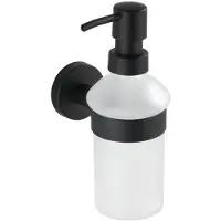OEM Handwaschmittelbehälter - gesäumtes Glas - schwarz - matt Stahl