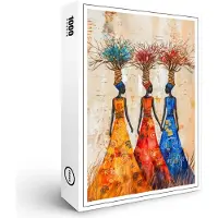 Raxxa Premium-Puzzle "African Women with Colorful Firewood", 1000 Teile