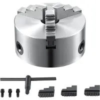 Zerbaco Drehbankfutter K11-160 160mm Dreibackenfutter HT300-Material 3 Backenfutter Klemmbereich 3,5–160mm 3-Backen, 20Cr, ≥53HRC φ45mm Bohrung Spannfutter Drechselbank Selbstzentrierend