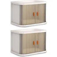 OEM Opvouwbare Metallische Opbergboxen Set, 2 Stück, 26.8 x 16.3 x 18.2 cm, 15.8 L