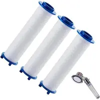 OEM 3 Stück Negative-Ionen-Filter für weiches Wasser - PP-Katun-Kalkfilter - universell für Regenduschköpfe
