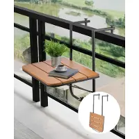 Zerbaco Balkontisch Hängetisch Balkonhängetisch Klappbar Klapptisch 595x400mm