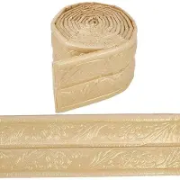 OEM Gold-Verklebter 3D-Druck-Mauerbespannung XPE Flexibel Selbstklebend DIY Wanddekoration mit Spiegel-Effekt 7,55 ft x 3,46 Zoll