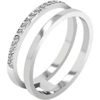 Akzent Fingerring "Zenith, langlebig" Gr. 60, silber (silberfarbig), Fingerringe, Damen, 60, Edelstahl, Fingerring