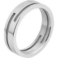 Akzent Partnerring "Secret Paradise, silberfarbig, hautverträglich" Gr. 58, silber (silberfarbig), Fingerringe, Herren, 58, Edelstahl, Partnerring
