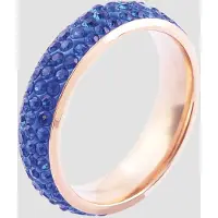 Akzent Fingerring "Lilith, langlebig" Gr. 52, rosa (roségoldfarbig), Fingerringe, Damen, 52, Edelstahl, Fingerring
