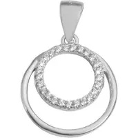 Akzent Kettenanhänger "Lilian" aus 925 Sterlingsilber, rhodiniert, langlebig", silber (silberfarbig), Schmuckanhänger, Damen, Silber 925 (Sterlingsilber), Kettenanhänger