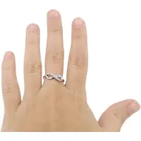 Akzent Fingerring "Ulrika" aus 925 Sterlingsilber, rhodiniert, langlebig, Gr." Gr. 54, silber (silberfarbig), Fingerringe, Damen, 54, Silber 925 (Sterlingsilber), Fingerring