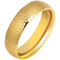 Akzent Partnerring "Busta, goldfarbig, langlebig" Gr. 60, gold (goldfarbig), Fingerringe, Herren, 60, Edelstahl, Partnerring