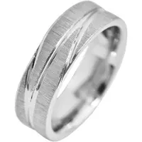 Akzent Partnerring "Strong Connection, langlebig" Gr. 62, silber (silberfarbig), Fingerringe, Herren, 62, Edelstahl, Partnerring