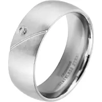 Akzent Partnerring "Amazing Embrace, silberfarbig, langlebig" Gr. 56, silber (silberfarbig), Fingerringe, Herren, 56, Edelstahl, Partnerring