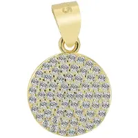 Akzent Kettenanhänger "Uri" aus 925 Sterlingsilber, rhodiniert, langlebig", gold (goldfarbig), Schmuckanhänger, Damen, Silber 925 (Sterlingsilber), Kettenanhänger