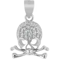Akzent Kettenanhänger "Tora" aus 925 Sterlingsilber, rhodiniert, langlebig", silber (silberfarbig), Schmuckanhänger, Damen, Silber 925 (Sterlingsilber), Kettenanhänger
