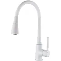 Invena HULA PLUS BZ-85-P02-L Spültischarmatur, weiß