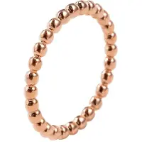 Akzent Fingerring "Nayla, langlebig" Gr. 54, rosa (roségoldfarbig), Fingerringe, Damen, 54, Edelstahl, Fingerring